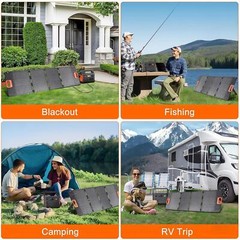 Foldable Solar Panel ️ Power Up Anywhere—Perfect for Camping & Emergencies