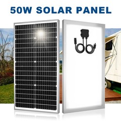 50W Solar Panel Monocrystalline Glass Photovoltaic Module for Balcony RV Camping