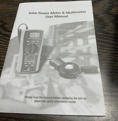 Cem LA-1017 Portable Solar Energy Power Meter with DMM Multi-Meter and Case New