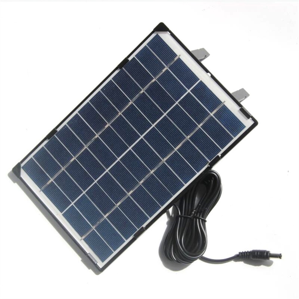 6W 12V Solar Panel DC5521 Interface New Energy Panel for Outdoor Camera Fan