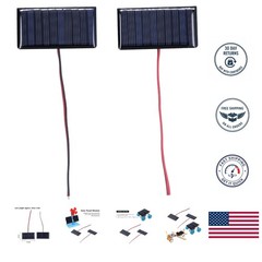 Weather-Resistant 2Pcs Solar Panel Module – 5V for Outdoor Lights & More