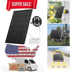 Eco-Friendly Solar Panel with 360° Adjustable Bracket – Perfect for Bird Feeder