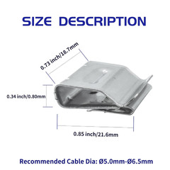 Solar Panel Cable Clips Photovoltaic Cable Clips Trailer Frame Wire Clamp Clips