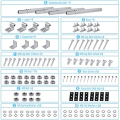 Adjustable Solar Panel Tilt Mount Brackets – Aluminum Alloy Mounting Brackets…