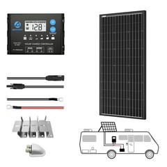 ACOPOWER 200W Mono Solar RV Kit with MPPT or PWM Charge Controller