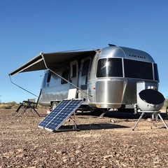 Efficient 130W Solar Panel Kit with Adjustable Legs for Sunlight Optimization