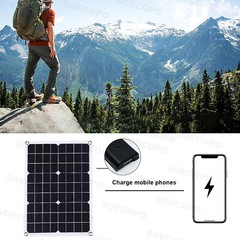10000W Solar Kit 500W Panel 100A MPPT Controller DC Cable 12V/24V to 220V/110V