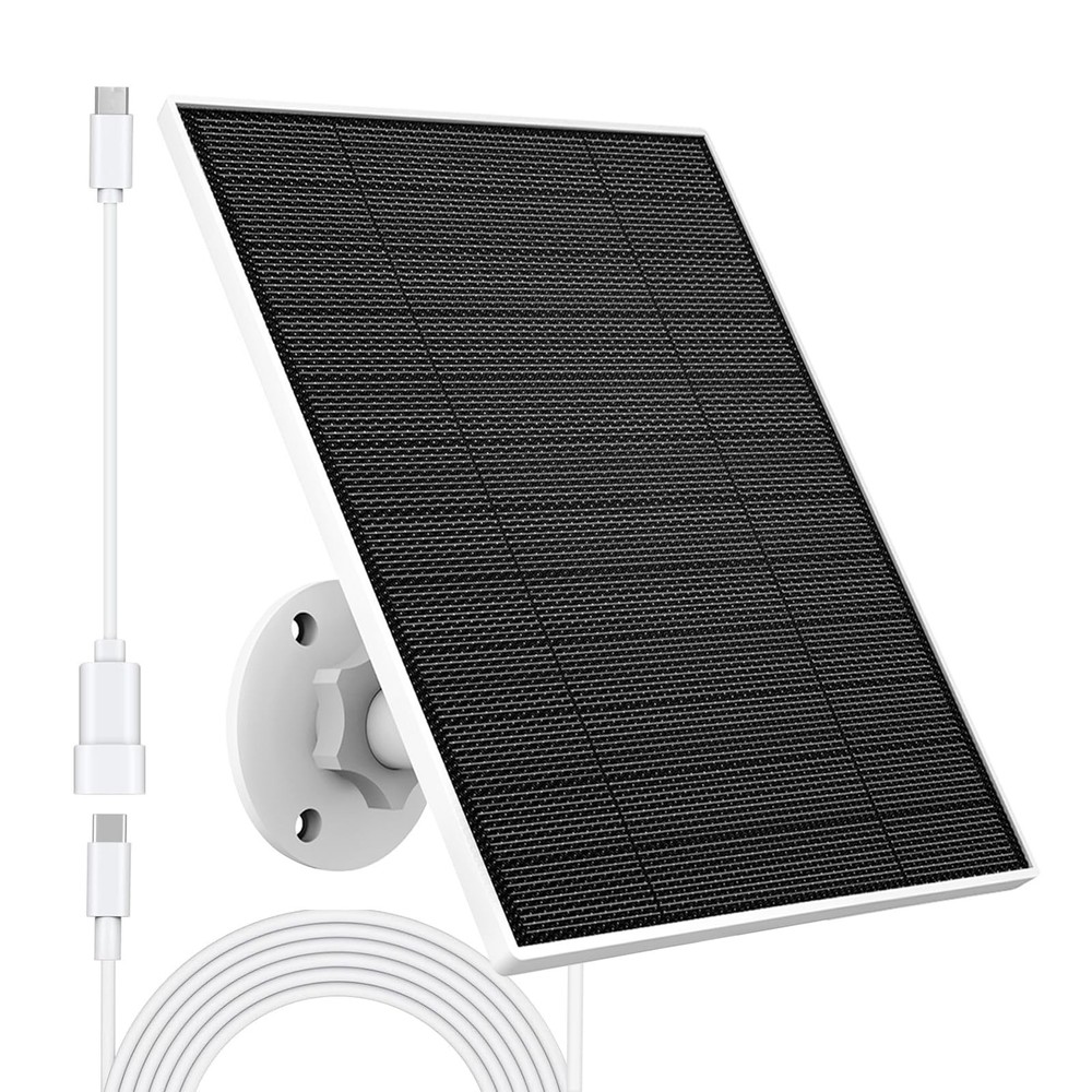 Solar Panel for Eufy Outdoor Camera, 5W Solar Panel Charger Compatible with E…