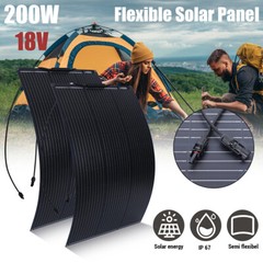 100W 200W 400W Watt 18V Solar Panel Mono N-Type Charger RV Home Off-Grid Roof