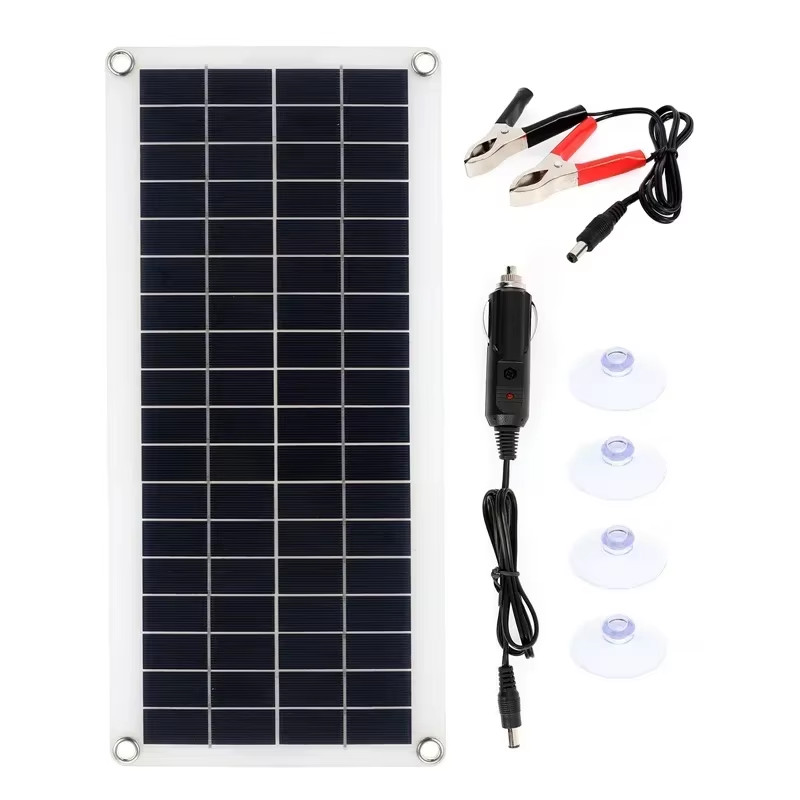 20W-1000W Solar Panel 12V Solar Cell 10A-100A Controller Solar Plate Kit for Pho