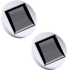 2 Pack Solar Panel Top Replacement for Table Lights, Color Changing Solar Mosaic