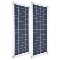 2x10W Solar Panels Kit With 30A Controller Photovoltaic Module USB 5V For RV