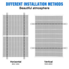 2 Sets 45inch Adjustable Solar Panel Tilt Mount Brackets with Foldable Tilt Legs