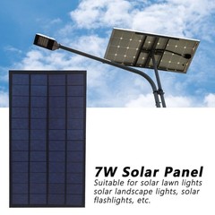 12V 7W Epoxy Solar Panel Charger Battery High Conversion Rate for Lawn Light