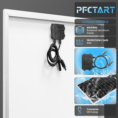 PFCTART 800W Solar Panel Kit Mono 12V for Home RV Marine Battery Charge Boat Car