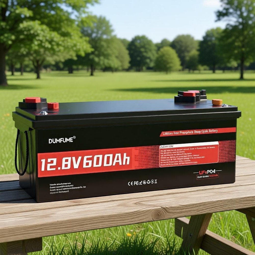 12V 600Ah LiFePO4 Lithium Battery Deep Cycle 7680Wh 200A BMS for RV Boat Marine