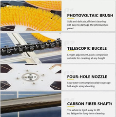 Double Head Electric Solar Photovoltaic Panel Cleaning Machine Multifunctional