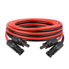 YDDECW Solar Extension Cable 10AWG 5FT Red Black
