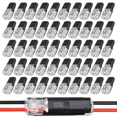 50 pcs Double Wire in Connector Flame Retardant for DIY Home Workshop Use