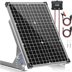 Voltset 30W Solar Panel Kit 12V MPPT Controller Adjustable