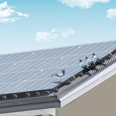 All Weather 8 in x 100 ft Solar Panel Critter Screen with PVC Armor.fast ship…
