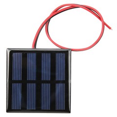 5Pcs Solar Panel Power Supply Module Board With 30CM Red Black Line DC2V 150mA