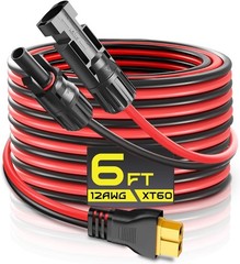 12AWG Solar Connector to XT60 Charge Extension Cable Solar Panel Charging Wire