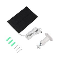 For Outdoor Cameras 5W Solar Panel Easy Installation USB And USB-C Ports