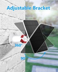 Solar Panel Charger Compatible with Eufycam 3/3C/2C/2C Pro/E40/E20/2/2 Pro/E/…