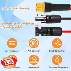 Kimbluth 10AWG 40FT XT60 Solar Cable