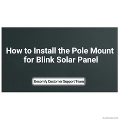 6W Solar Panel for Blink Outdoor 4 2K XT2 XT Camera USB-C Micro