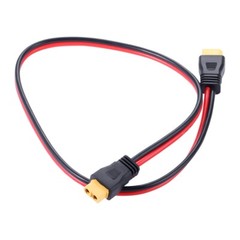 XT60 Socket Connector 12AWG Adapter Extension Cable 60cm Solar Generator Replace
