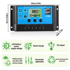 300W Flexible Solar Panel 12V Battery Charger Kit Car Camping DIY RV Marine