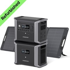 Dabbsson 3030Wh Portable Power Station 1200W Solar Generator+120W Solar Panel
