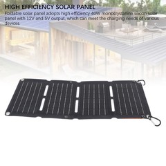 Foldable Solar Panel High Efficiency For Outdoor Adventures Premium