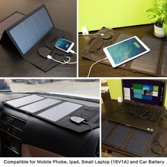 18V 21W Foldable Solar Charger Panel Waterproof For Battery Mobile Phone Outdoor