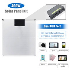 6000W Complete Solar Panel Kit Power Generator Home RV Camping Emergency Power