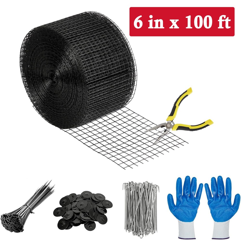 6in x 50/100/120ft Solar Panel Bird&Critter Guard Kit Wire Mesh for Bird Control