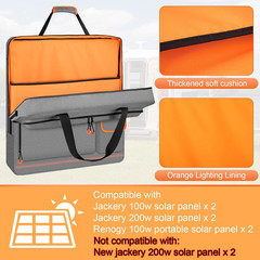 Solar Panel Storage Bag Fit for Jackery Solarsaga 100W 100X 200W | Orange Lining