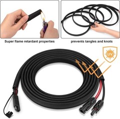 SAE Connector Cable 10AWG for Solar Panel Battery Charger 3.1M Weatherproof