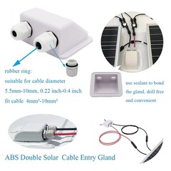 Solar Panel Mounting Brackets ABS Corner Bracket Kit 7PCS, Drill-Free Widely …