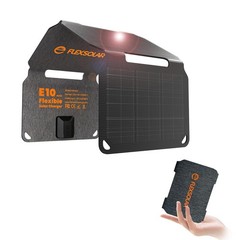 10W Foldable Solar Charger, 5V USB Portable 4-Fold Solar Panel