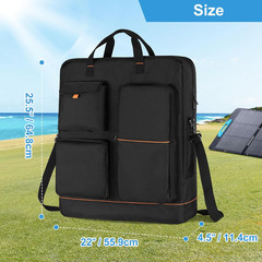 Solar Panel Bag, Carrying Case Compatible with Anker SOLIX PS30 PS100 PS200, Dou