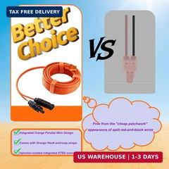 XT60i to Solar Connector Charging Cable 10FT/16.4FT/25FT 12AWG XT60i Extension C