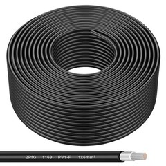 200FT 10AWG Tinned Copper Solar Extension Cable Black for RV/Boat