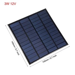 3W 12V Small DIY Polysilicon Solar Panel Module for Cell Phone Charger