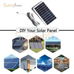 Solar Panel Output USB Outdoor Portable Solar System 5V 2W Mobile Phone Charger
