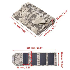 Folding Solar Panel 60W/80W/100W USB 5V Solar Charger Portable Solar Battery