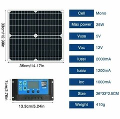 Solar Panel Kit 12V 20/40/60/100A battery Charger Controller Caravan Boat