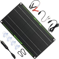 Durable 10 Watt Solar Panel Charger for 12V Batteries – Waterproof & Portable